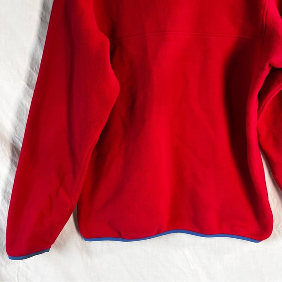 Patagonia Synchilla Snap T Pullover Fleece Sweater Pink Womens Size Large Y2K 08 - Picture 13 of 16